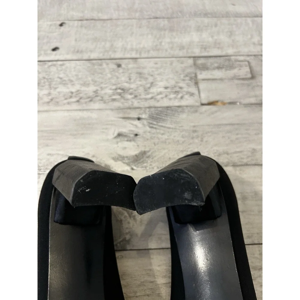 Stuart Weitzman size 7 Black Peep Toe Heels - Picture 8 of 11
